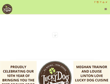 Tablet Screenshot of luckydogcuisine.com